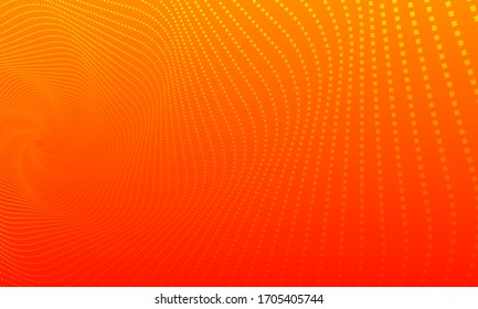 orange background with wave pattern, beautiful symmetrical wave background.