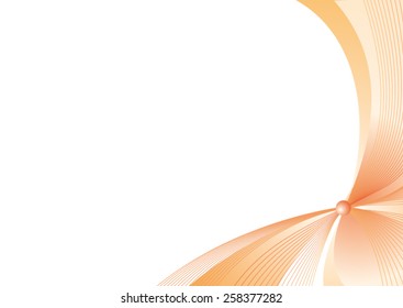 orange background with waves