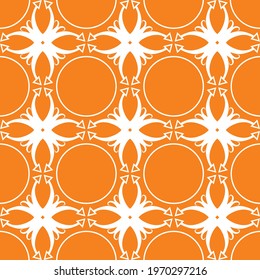 orange background with white align abstract shape