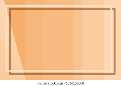 Fondo naranja con ilustración de marco blanco