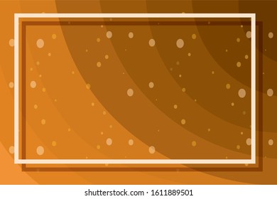Orange background with white frame illustration