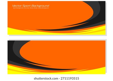 Archivo de Vector de diseño de librea de fondo naranja eps 10 con archivo imprimible debajo de EPS 10