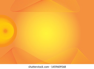 orange background with yellow line
