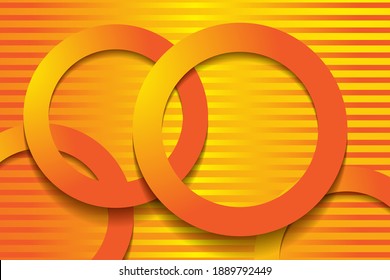 fondo naranja. Fondo de capas de solapamiento de color 3d.