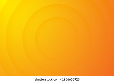 orange backgrounds. Abstract 3d circle papercut layer background.