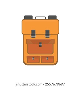 Orange Bag Flat Design Illustration
