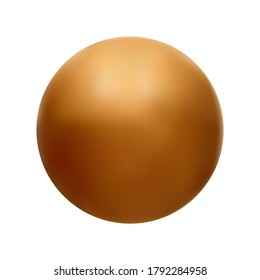 orange ball vector illustration on a white isolated background.