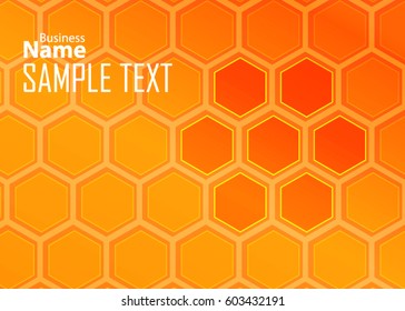 Orange banner abstract template for card. Metal Background with waves and reflections. Business background, silver, illustration. Illustration of abstract background with a metallic element