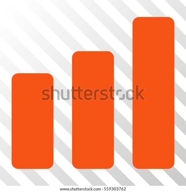 Orange Bar Chart Increase Toolbar Icon Stock Vector (Royalty Free ...