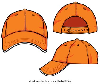 Orange Baseball Cap