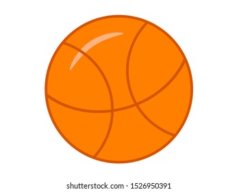 Orange basket ball animation vector image