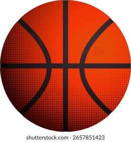 Orange Basket Ball Vektorsymbol