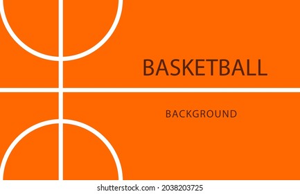 Orange Basketball ball texture background, vector illustration. Sport background
