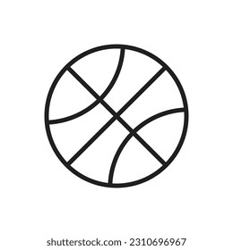 Orange-Basketball-Rahmensymbol Vektorgrafik