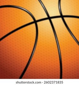 Orange basketball sport pattern background