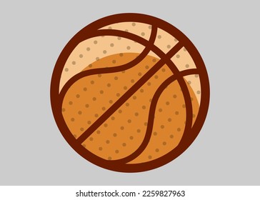 Orange Basketball Sports Vector llustration.