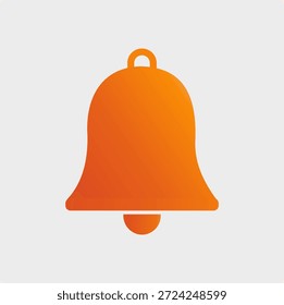 Ícone de Alerta de Notificação Orange Bell