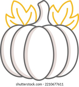 Orange Big Pumpkin Concept Vector Icon Design, Autumn or Fall activities Symbol, deciduous weather Sign, harvesting season Elements Stock illustration