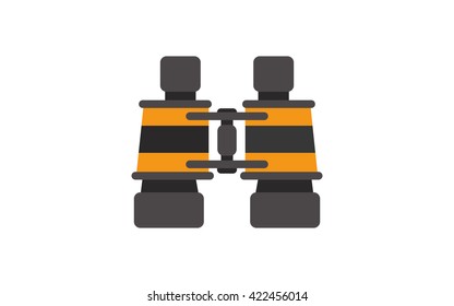 orange binoculars icon