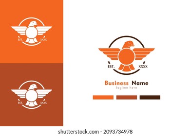 Orange Bird Logo Design Concept