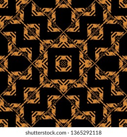 orange black Abstract artistic art deco pattern for design and background