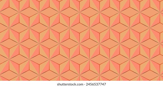 Orange black abstract background. 3D illustration.