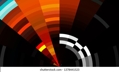 Orange and Black Abstract Background Design