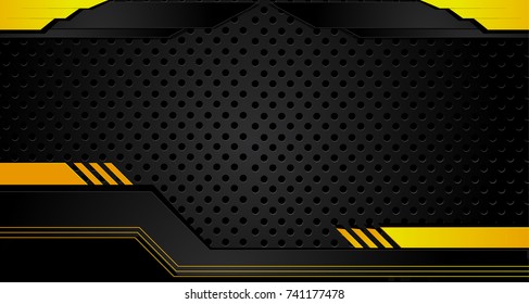 Orange and black Abstract business background.Vector design.