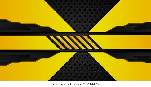 Orange and black Abstract business background.Vector design.