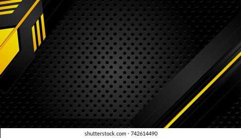 Orange and black Abstract business background.Vector design.