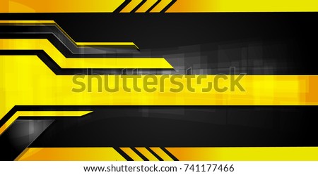 Orange and black Abstract business background.Vector design.