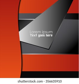 Orange, black background

