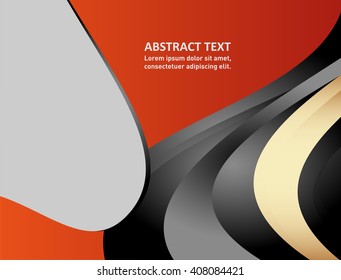 Orange, black background
