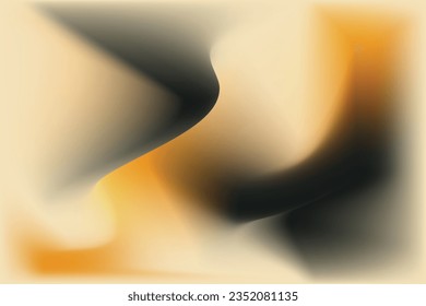 Orange Black Beige abstract background. Fall colors gradient. Digital art concept