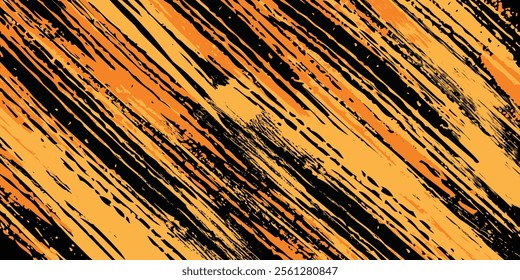 Orange, black and blue abstract background with grunge brush strokes. texture for poster and web banner design.