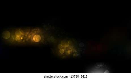 Orange and Black Bokeh Defocused Lights Background Vector Art