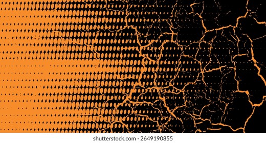 naranja pincel negro Patrón de envoltura de etiqueta engomada del coche Anuncio abstracto líneas deportivas negro naranja combinación de color pincel grunge patrón moderno racing motorsport diseño.