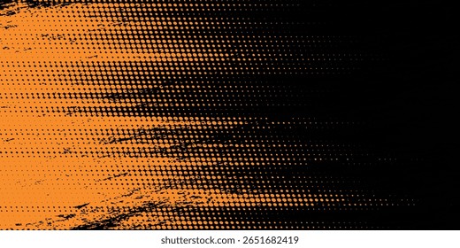 laranja preto escova adesivo de carro padrão de envoltório banner abstrato linhas esportivas preto laranja cor combinação grunge escova moderno padrão automobilista design vetor.