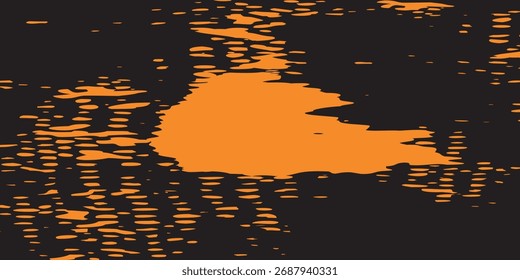 laranja preto escova adesivo de carro padrão de envoltório banner abstrato linhas esportivas. ilustração eps 10