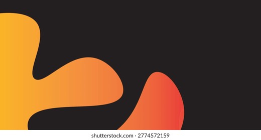 orange black brush Car sticker wrap pattern banner abstract sporty lines black orange color combination grunge brush modern pattern racing motorsport vector design.