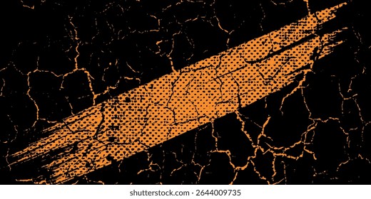laranja preto escova padrão carro adesivo envoltório banner abstrato linhas esportivas preto laranja grunge combinação de cores.