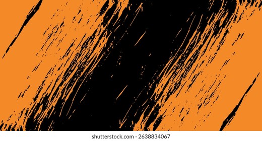 orange black brush wrap car sticker pattern banner abstract sporty lines black orange color combination grunge brush modern pattern.