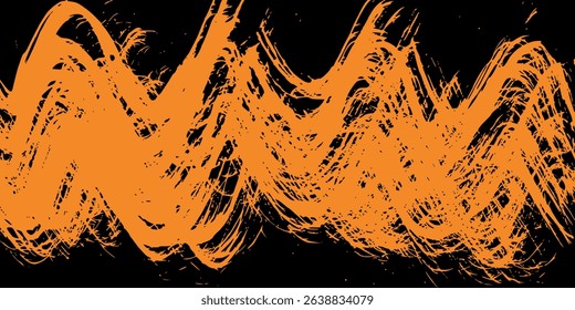 orange black brush wrap car sticker pattern banner abstract sporty lines black orange color combination grunge brush modern pattern.