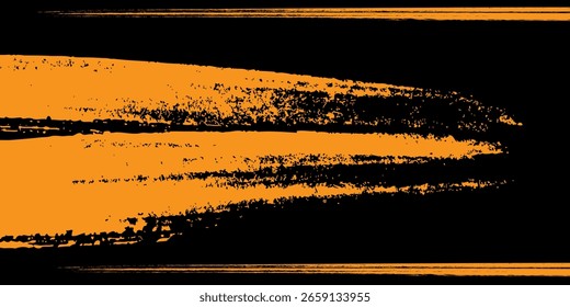 Naranja negro cepillo wrap coche pegatina patrón abstracto Anuncio líneas deportivas.