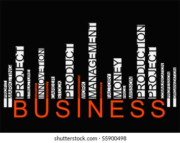 ORANGE black  business text barcode, vector