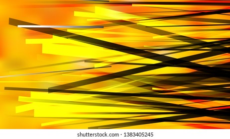 Orange and Black Chaotic Intersecting Lines Background Vector