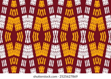 Orange and Black Chevron Ikat Pattern with Pink Accents for Vibrant Fashion, Home Decor, and Bold Craft Projects.