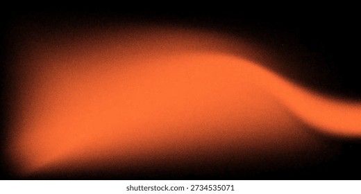 Fondo granulado negro anaranjado con fondo negro lleno de ruido
