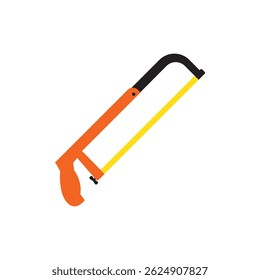 Ícone de serra laranja e preto