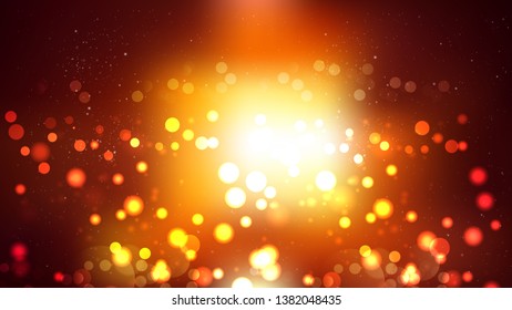 Orange and Black Illuminated Background Vector Illustration
